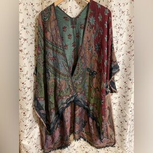 Pashmina and silk Open-Front Women's Sweater Wrap beautiful and unique colors